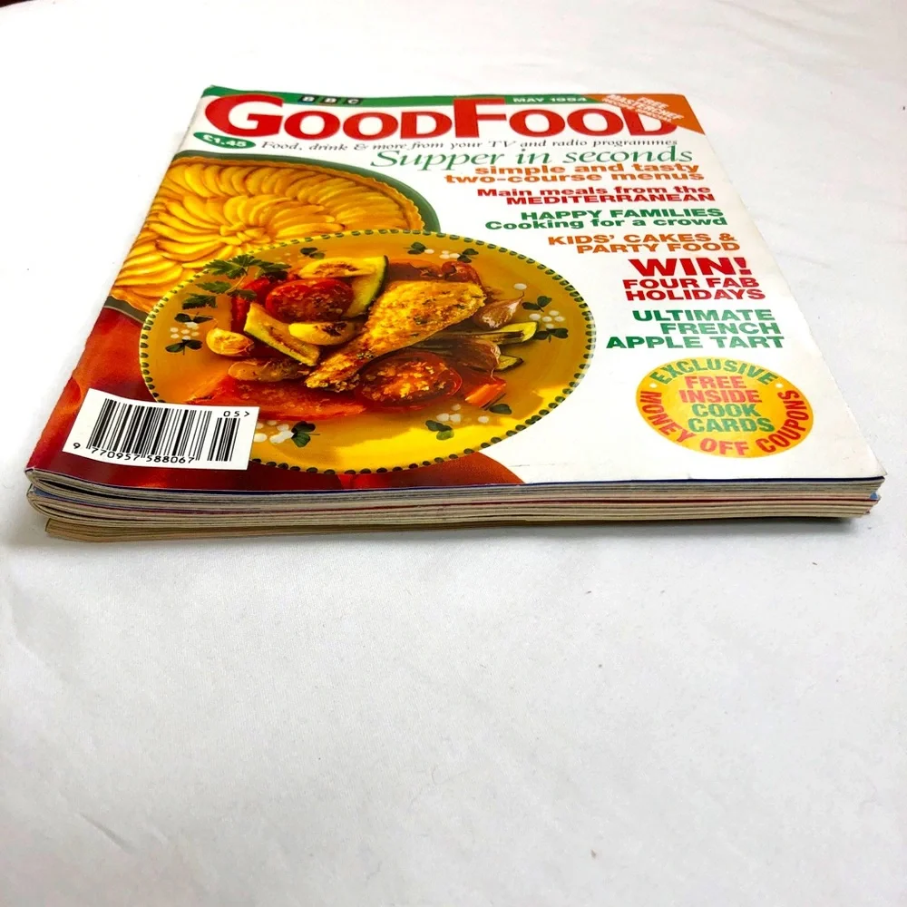 BBC Good Food Magazines Lot of 3 British Food April 1993 April 1998 May 1994